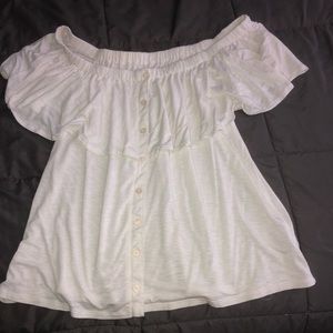 Off the shoulder shirt
